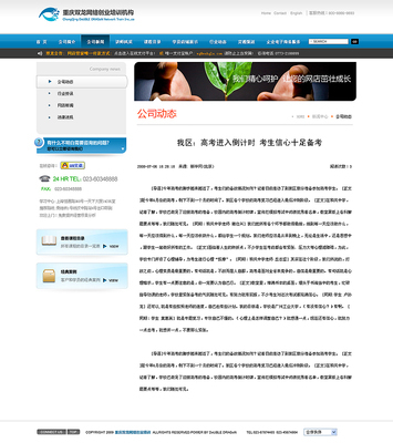 重庆双龙网络创业培训机构网站设计 by 记忆拼图_交互设计_网页设计_原创设计作品频道 - Powered By 站酷(ZCOOL)