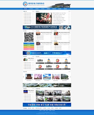 重庆市某某区电子商务协会|门户/社交|网页|lanxiong22 - 原创设计作品 